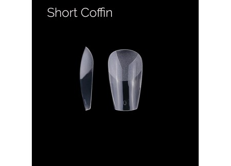Soft Gel Tips 12 - Short Coffin 240pcs 